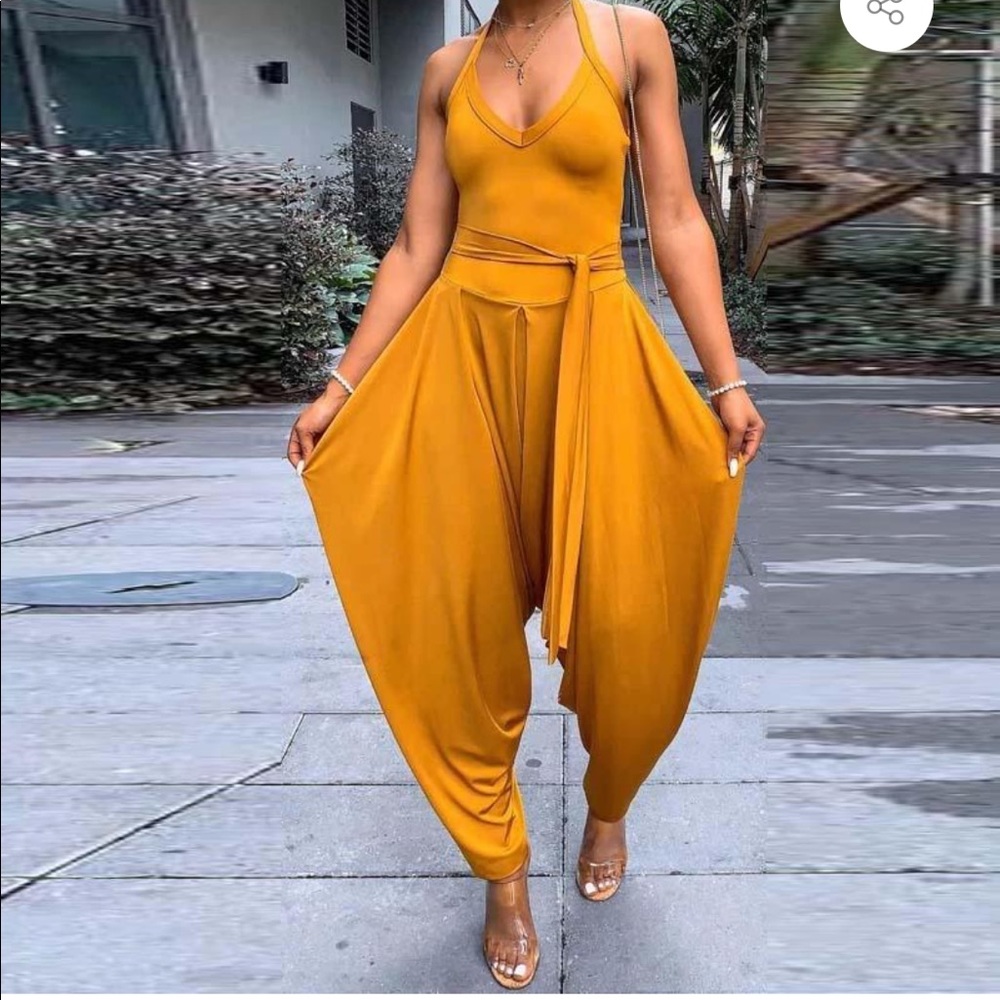 Milan choice yellow jumpsuit